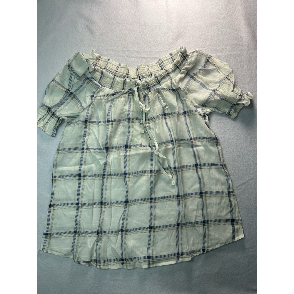 Mine Women's Short Sleeve Blouse, Size M, NWT